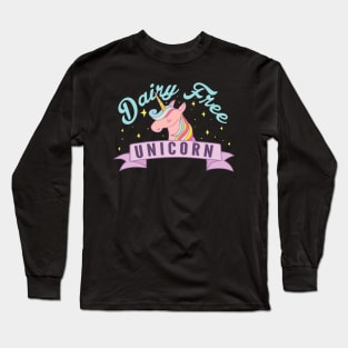 Dairy Free Unicorn Long Sleeve T-Shirt